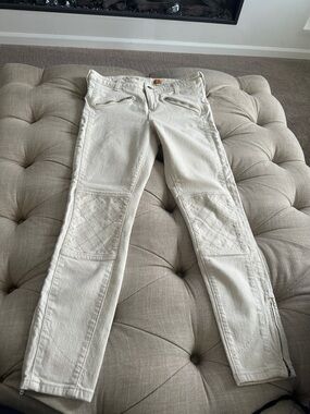 Pilcro Skinny Jeans in Off-White/Cream